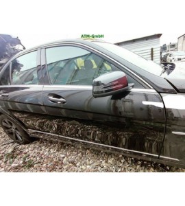 Tür vorne rechts Mercedes Benz C-Klasse W204 Farbcode C197 Obsidianschwarz