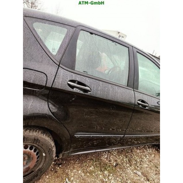 Tür hinten rechts Mercedes Benz A-Klasse W169 Farbcode 191 Schwarz Metallic