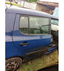 Tür hinten rechts Skoda Fabia 2 II Farbcode 4711 LF5A Farbe Blau Pacific Blue