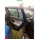 Tür hinten rechts Skoda Fabia 2 II Farbcode 4711 LF5A Farbe Blau Pacific Blue