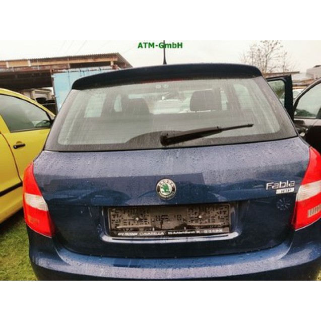 Heckklappe Skoda Fabia 2 II Farbcode 4711 LF5A Farbe Blau Pacific Blue