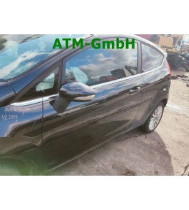 Tür links Ford Fiesta 6 VI 3 türig Farbcode D9 Schwarz Pantherschwarz Metallic