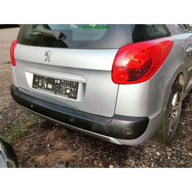 Stoßstange hinten Peugeot 207 SW Break Farbcode EZR Silber Aluminiumgrau Grau