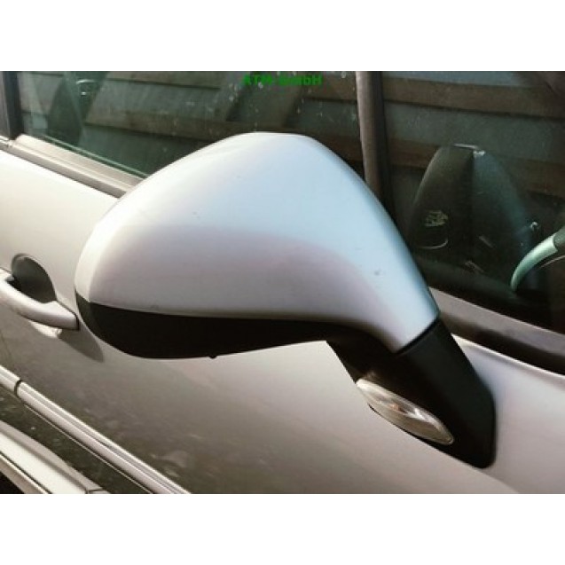 Seitenspiegel rechts Peugeot 207 Farbcode EZR Silber Aluminiumgrau Grau