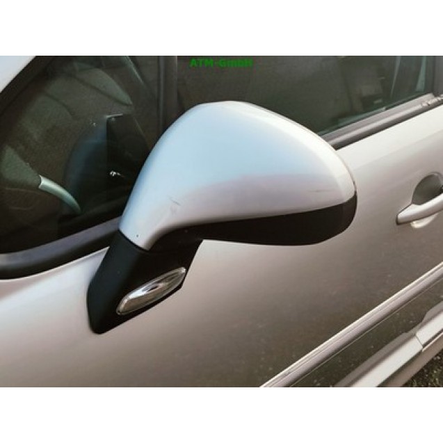 Seitenspiegel links Peugeot 207 Farbcode EZR Silber Aluminiumgrau Grau