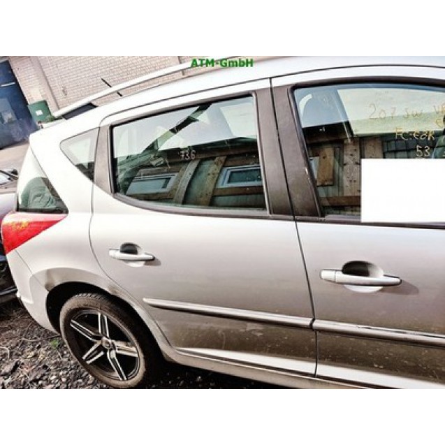 Tür hinten rechts Peugeot 207 SW Break Farbcode EZR Silber Aluminiumgrau Grau