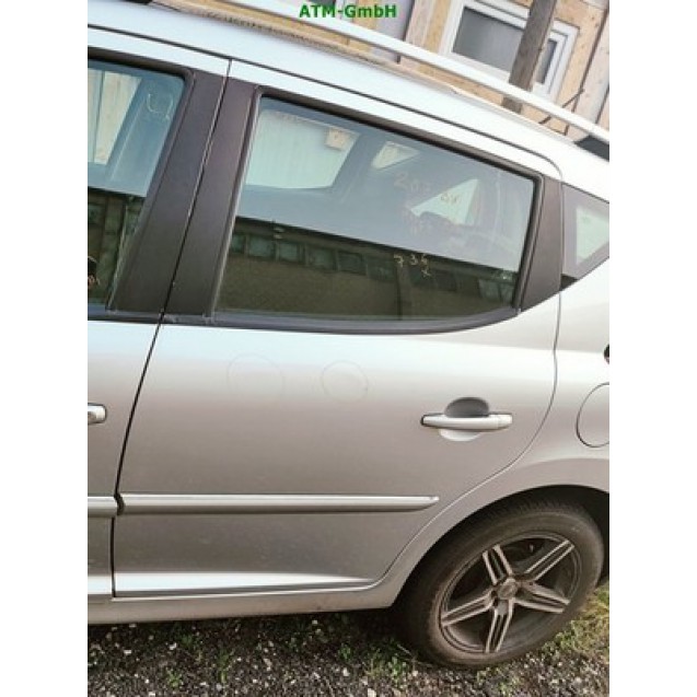 Tür hinten links Peugeot 207 SW Break Farbcode EZR Silber Aluminiumgrau Grau