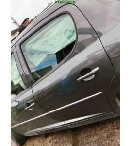 Tür hinten links Peugeot 207 Farbcode KTP Grau Shark Metallic
