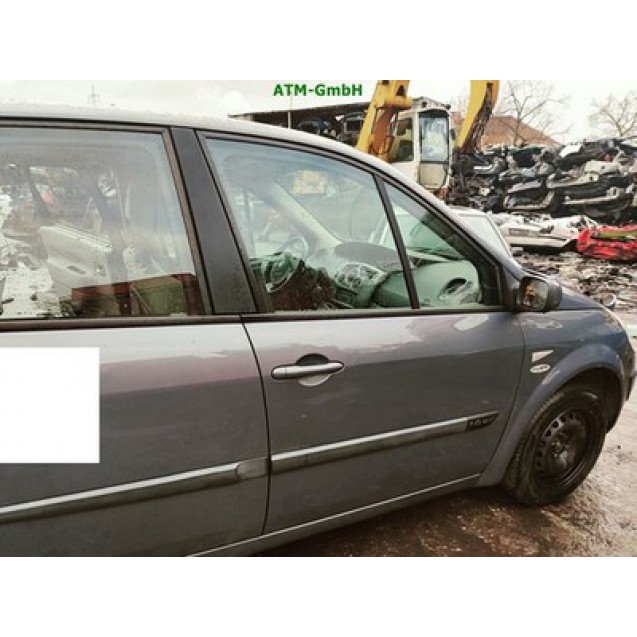 Tür vorne rechts Renault Scenic 2 II Farbcode TE266 Grau Gris Acier Metallic