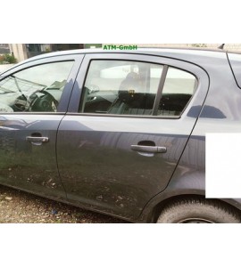 Tür hinten links Opel Corsa D Farbcode Z168 Metro Blau Blue Perl