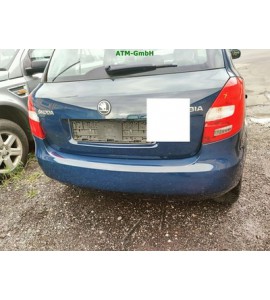 Stoßstange hinten Skoda Fabia 2 II Farbcode LF5A Pacific Blue Blau Modra Pacific
