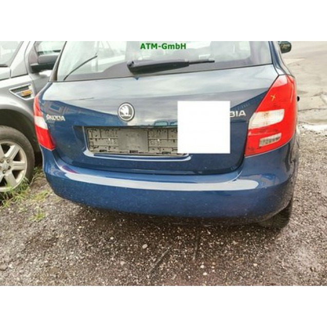 Stoßstange hinten Skoda Fabia 2 II Farbcode LF5A Pacific Blue Blau Modra Pacific