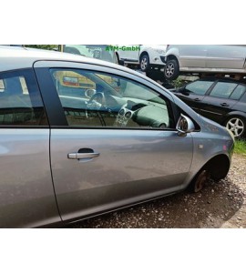 Tür vorne rechts Opel Corsa D 3 türig Farbcode Z163 Lichtsilber Metallic M2