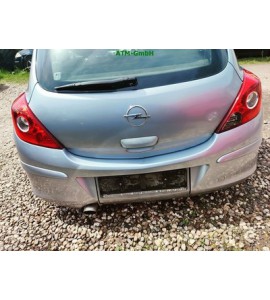 Stoßstange hinten Opel Corsa D 3 türig Farbcode Z163 Lichtsilber Metallic M2