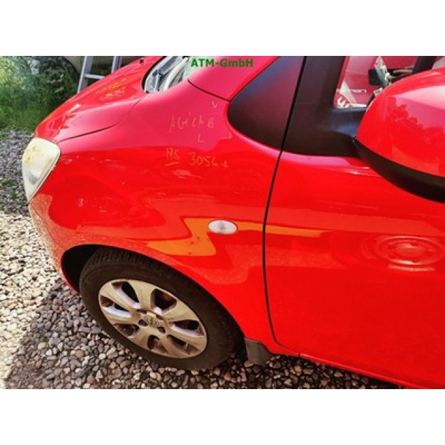 Kotflügel links Opel Agila B Farbcode Z727 4VA ZCFB Rot Glutrot Tomatenrot