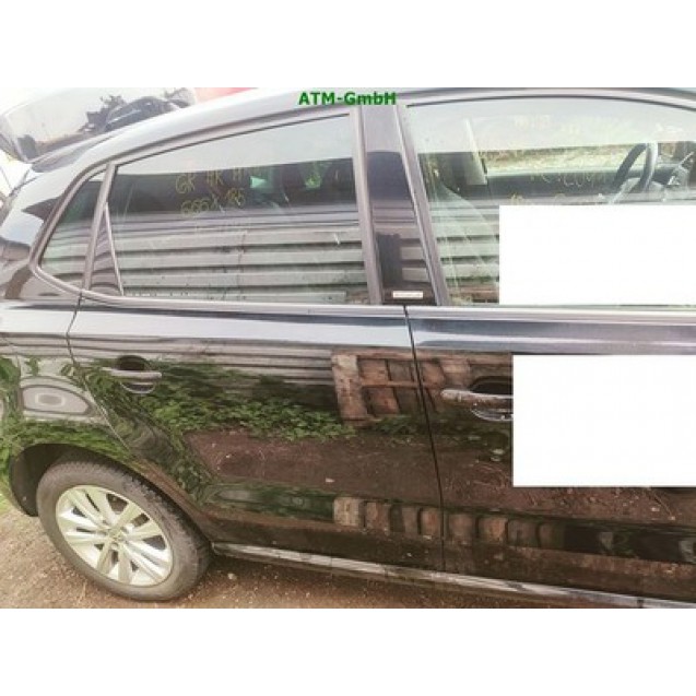 Tür hinten rechts VW Polo 6R Farbcode L041 Schwarz Brillantschwarz Uni