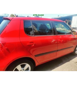 Tür hinten rechts Skoda Fabia 2 II Farbcode LF3K 8T8T Farbe Corridarot Rot