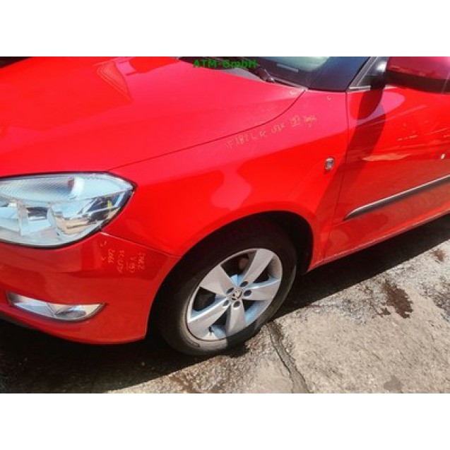 Kotflügel links Skoda Fabia 2 II Farbcode LF3K 8T8T Farbe Corridarot Rot