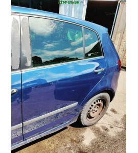 Tür hinten links VW Golf 5 V Plus Farbcode LD5Q Farbe Blau Shadow Blue Pearl