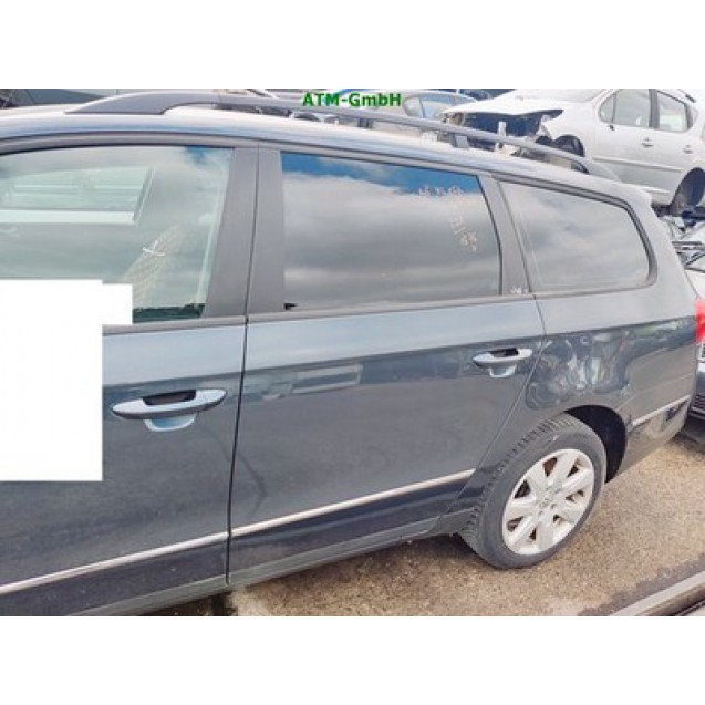 Tür hinten links VW Passat B6 3C5 Farbcode LC5F Bluegraphit Pearl Blue Blau