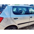 Tür hinten rechts Skoda Fabia 2 II Farbcode LA7W Reflexsilber Metallic