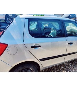 Tür hinten rechts Skoda Fabia 2 II Farbcode LA7W Reflexsilber Metallic