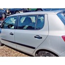 Tür hinten links Skoda Fabia 2 II Farbcode LA7W Reflexsilber Metallic