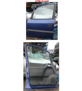 Tür vorne links Farbe blau Opel Zafira A BJ 1999 - 2005 SELBSTABHOLUNG
