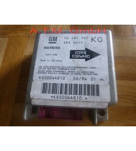 Opel Corsa B Steuergerät Airbag 90481747