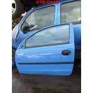 Tür Fahrertür vorne links Opel Corsa C blau 3 türig BJ 2000 - 2003