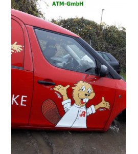 Tür Skoda Praktik vorne rechts Farbcode 8T8T Farbe Corrida Rot