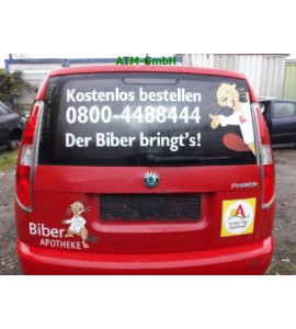 Heckklappe Skoda Praktik Farbcode 8T8T Farbe Corrida Rot