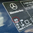 Stoßstange hinten Mercedes Benz A-Klasse W168 5 türig Farbcode 375 Atollblau