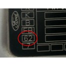 Tür hinten links Ford Fiesta 5 V 5 türig Farbcode 62 Kristallsilber Silber