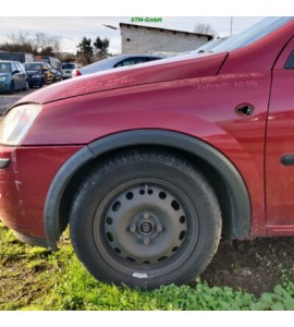 Kotflügel links Opel Corsa C Fahrerseite Farbcode Z50C Granatapfelrot Perl Rot