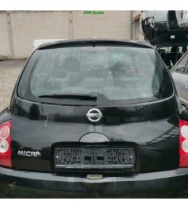 Heckklappe Nissan Micra K12 5 türig Farbcode Z11 Schwarz Black Metallic