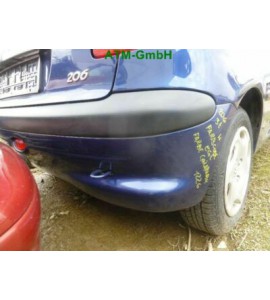 Stoßstange hinten Peugeot 206 3 türig Farbcode EGE Bleu De CHINE Blau Chinablau