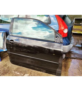 Tür rechts VW Polo 9N 3 türig Farbcode LC9Z Black Magic Perleffekt Schwarz