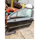 Tür links Peugeot 207 3 türig Farbcode EXL Farbe Noir Obsidian Nacht Schwarz