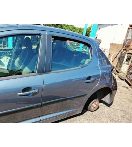 Tür hinten links Peugeot 207 5 türig Farbcode EZWD Gris Fer Metallic Eisengrau