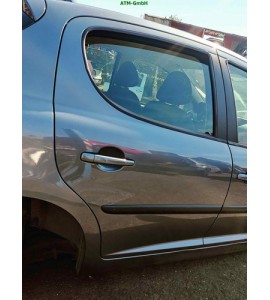 Tür hinten links Peugeot 207 5 türig Farbcode EZWD Gris Fer Metallic Eisengrau
