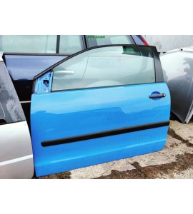 Tür links VW Polo 9N 3 türig Farbcode LA5F Farbe Summerblue Blau