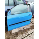 Tür links VW Polo 9N 3 türig Farbcode LA5F Farbe Summerblue Blau