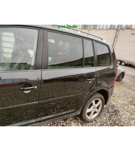 Tür hinten links VW Touran Farbcode LC9Z Farbe Schwarz Black Magic Perleffekt