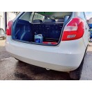 Stoßstange hinten Skoda Fabia 2 II Farbcode LF9E Candyweiss Bila Candy Weiss