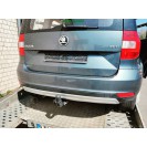 Stoßstange hinten Skoda Yeti 5L Farbcode LF7Y Farbe Grau Seda Metal Metallic