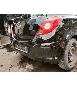 Stoßstange hinten Opel Corsa D 3 türig Farbcode Z20R Saphirschwarz Metallic