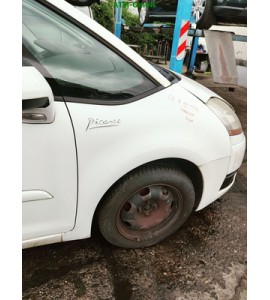 Kotflügel rechts Citroen C4 Picasso I Farbcode EWP EWPA Weiss Banquise Blanc