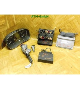 Motorsteuergerät Tacho Zündschloss Skoda Fabia 2 03E906023B Gelaufen 143.604 KM