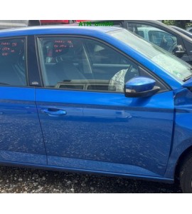 Tür vorne rechts Skoda Fabia 3 III 4 türig Farbcode LF5W Race Blue Metallic